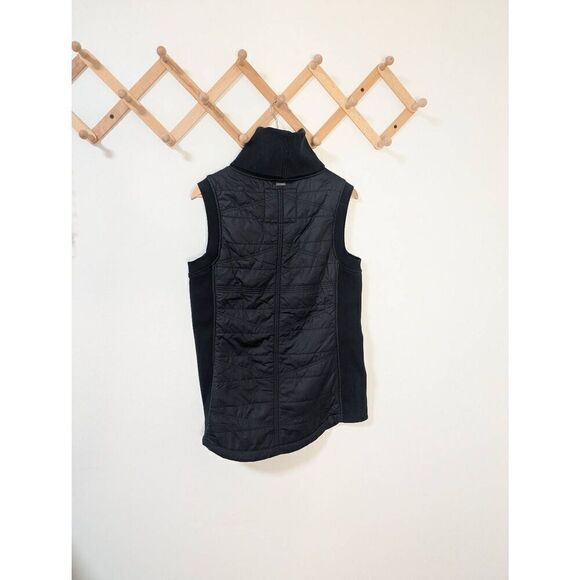 PrAna Women's Black Tunic Length Pullover Turtle Neck Vest - Size Med - Picture 4 of 7